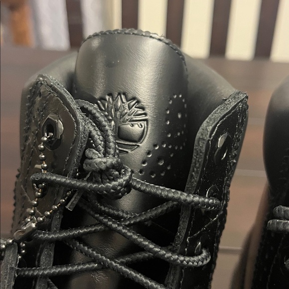 Timberland 6” Premium Brogue Boots new black Men’s Size 9 - Picture 8 of 14